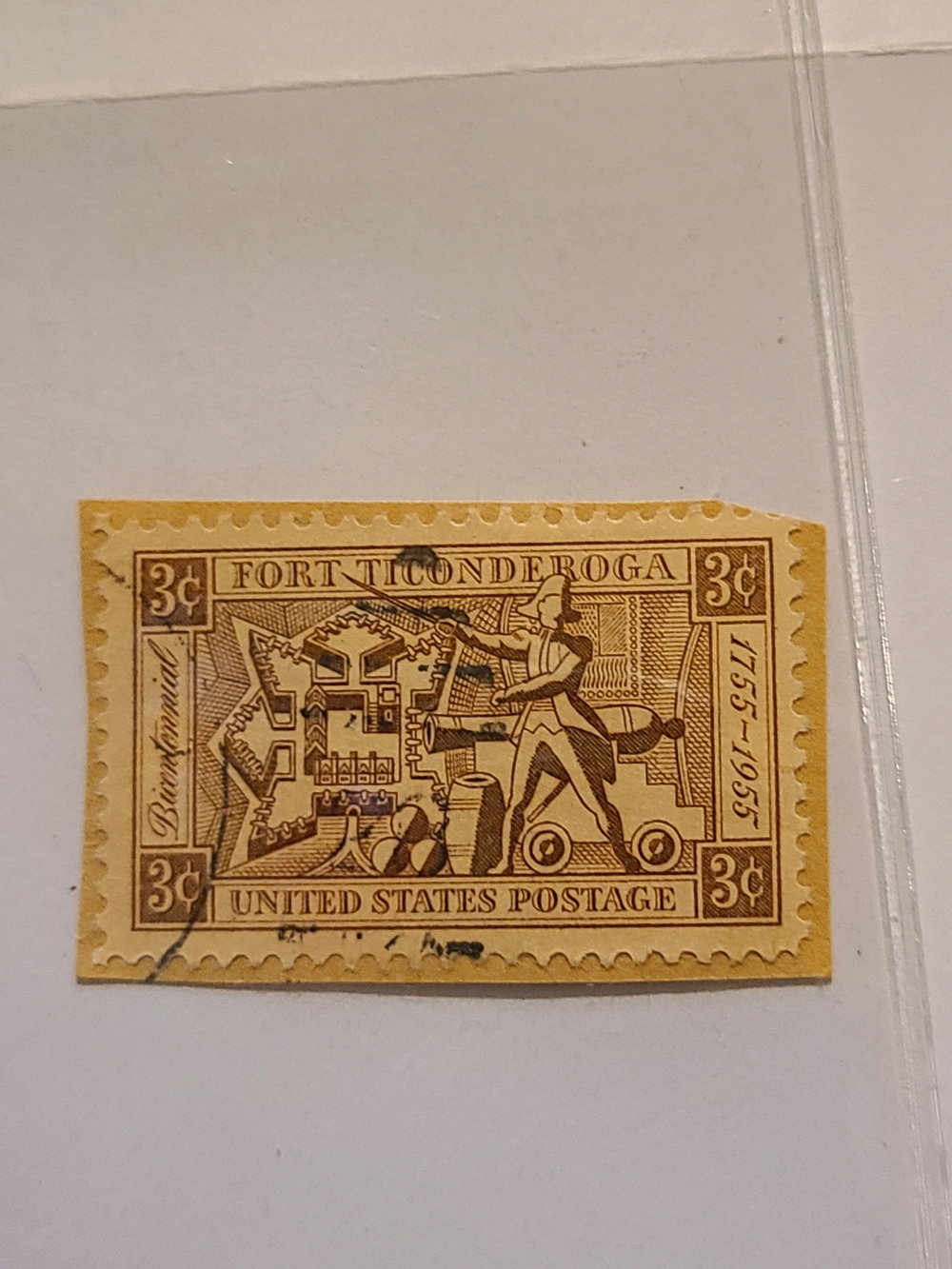 Fort Ticonderoga 3¢ Stamp